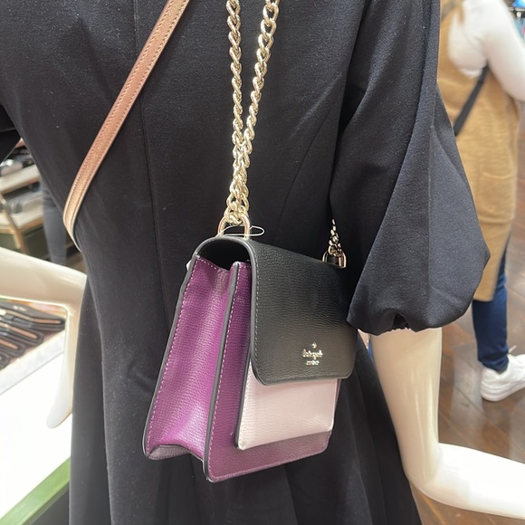 Kate Spade Remi Flap Chain Crossbody 
Colorblock 
Ripe Plum - Picture 16 of 16